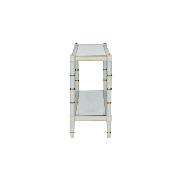 Conner Cane Console Gray 385714 Chelsea House