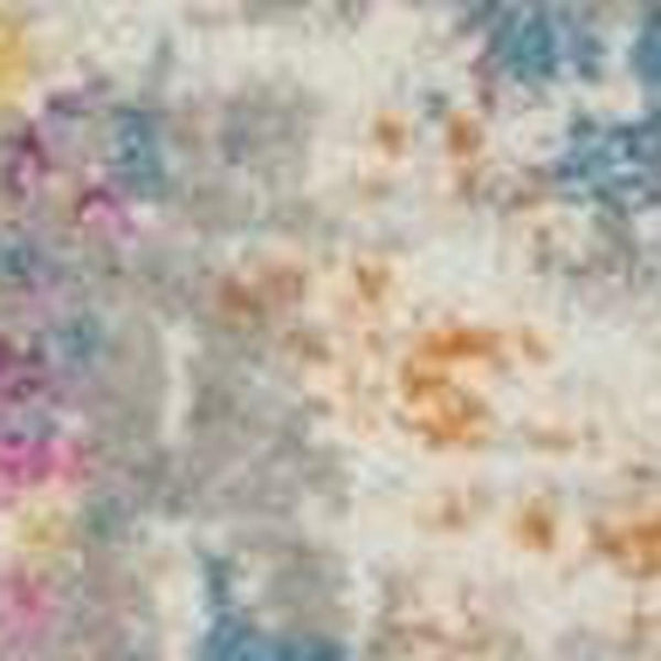 HomeRoots 5' Contemporary Ivory and Blue Abstract Area Rug for Stylish Comfort and Modern Home Décor 8' X 10' Rectangle 385717