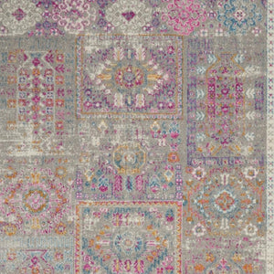 HomeRoots 7' Gray and Ivory Abstract Distressed Area Rug – Stylish, Durable, and Low-Maintenance for Any Space 8?x10? 385728