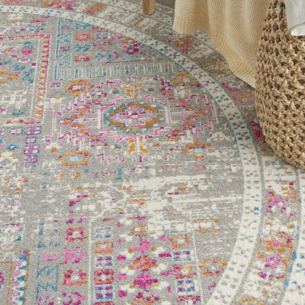 HomeRoots 7' Gray and Ivory Abstract Distressed Area Rug – Stylish, Durable, and Low-Maintenance for Any Space 8? 385729