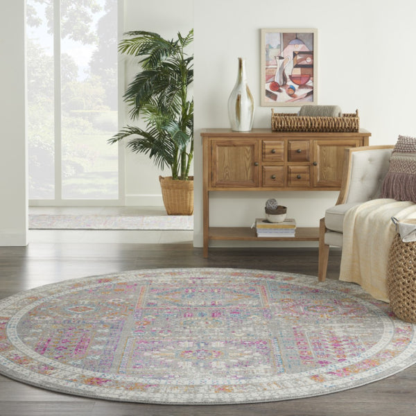 HomeRoots 7' Gray and Ivory Abstract Distressed Area Rug – Stylish, Durable, and Low-Maintenance for Any Space 8? 385729