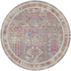 HomeRoots 7' Gray and Ivory Abstract Distressed Area Rug – Stylish, Durable, and Low-Maintenance for Any Space 8? 385729