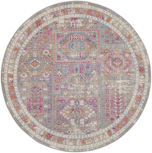 HomeRoots 7' Gray and Ivory Abstract Distressed Area Rug – Stylish, Durable, and Low-Maintenance for Any Space 8? 385729