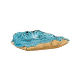 Crocodile Oyster Bowl Blue, Gold 385731 Chelsea House