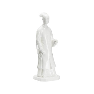 Chinese Woman Figurine White/Cream 385740 Chelsea House