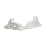 White Lions - Pair White/Cream 385750 Chelsea House