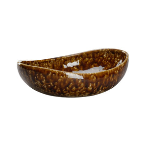 Chelsea House Tortoise Ceramic Bowl Small - Handcrafted Mottled Brown Glaze, Versatile Centerpiece & Catchall 385760