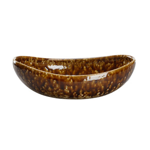 Chelsea House Tortoise Ceramic Bowl Small - Handcrafted Mottled Brown Glaze, Versatile Centerpiece & Catchall 385760