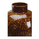 Tortoise Ceramic Vase Brown 385763 Chelsea House