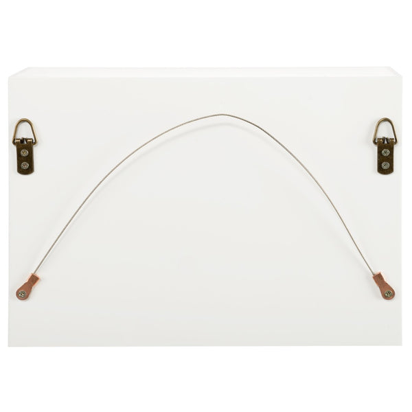 Chelsea House Porcelain Sculptural Wall Art By Bill Cain — Matte White Porcelain Flowers With Antique Gold Leaves, 20.5" H 385765