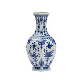 Dynasty Blue and White Flower Vase Blue, White/Cream 385779 Chelsea House