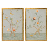 Chinese Panels - Pair Gray, Gold 385783 Chelsea House