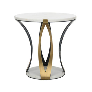 Grenelle Occasional Table White/Cream, Gold 385786 Chelsea House