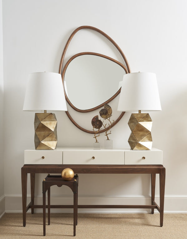 Chelsea House Kent Mahogany Drinks Table By Jamie Merida — Regency-Inspired 21" Accent Table With Brass Balls, Compact Elegance 385800