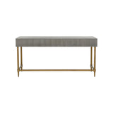 Margaret Writing Desk Gray, Gold 385805 Chelsea House