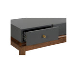 Emery Console Gray, Brown 385809 Chelsea House