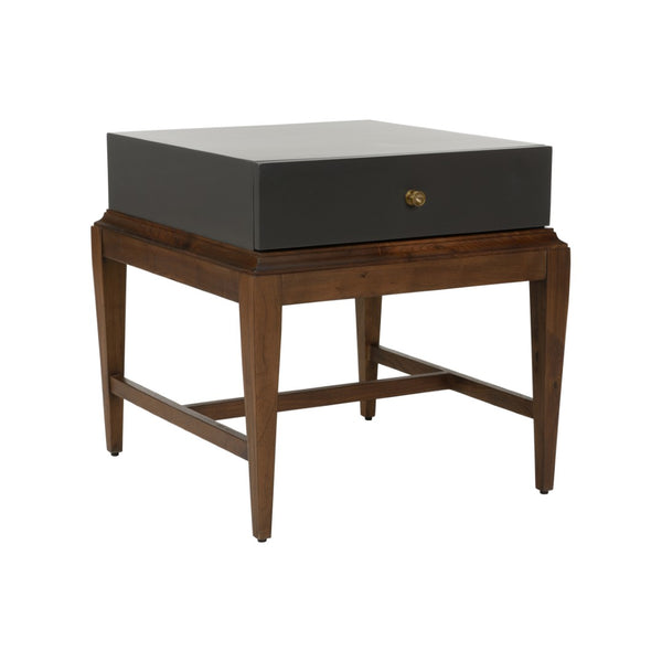 Chelsea House Emery Contemporary Gray End Table With Compact Footprint, Durable Build, Versatile Side Or Bed Accent 385810