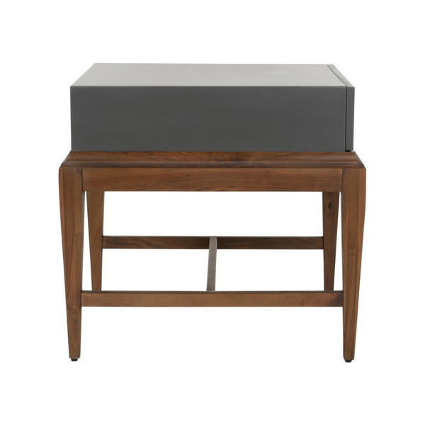 Chelsea House Emery Contemporary Gray End Table With Compact Footprint, Durable Build, Versatile Side Or Bed Accent 385810