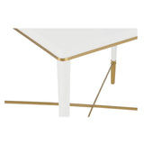 Hamlet End Table White/Cream, Gold 385811 Chelsea House