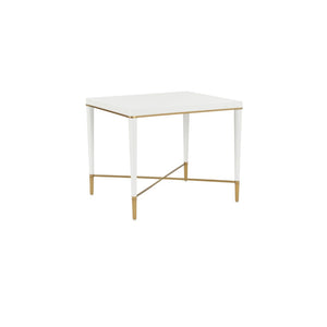 Hamlet End Table White/Cream, Gold 385811 Chelsea House