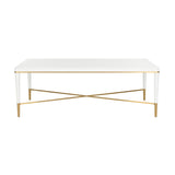 Hamlet Cocktail Table White/Cream, Gold 385812 Chelsea House