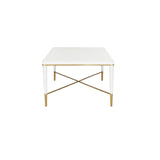 Hamlet Cocktail Table White/Cream, Gold 385812 Chelsea House