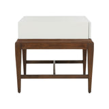 Emery End Table White/Cream, Brown 385813 Chelsea House