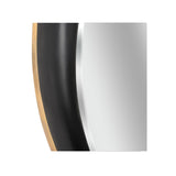 Cabochon Pendant Mirror Black, Gold 385817 Chelsea House