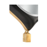 Cabochon Pendant Mirror Black, Gold 385817 Chelsea House