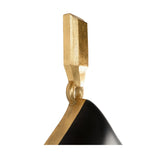 Cabochon Pendant Mirror Black, Gold 385817 Chelsea House