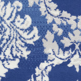 Homeroots 5' X 7' Blue Floral Dhurrie Area Rug Blue Polypropylene 385820