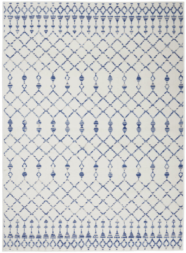 Homeroots 5' X 7' Ivory Geometric Berber Area Rug Ivory Polypropylene 385827