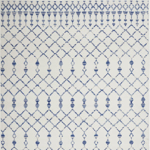 Homeroots 6' X 9' Ivory Geometric Berber Area Rug Ivory Polypropylene 385828