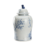 Song Bird Ginger Jar Blue, White/Cream 385834 Chelsea House