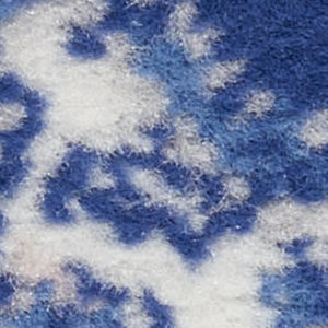 HomeRoots 6' Elegant Blue and Gray Floral Area Rug - Durable, Stain-Resistant Design for High-Traffic Spaces 6' X 9' 385840