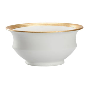 Chelsea House Terrazza Handmade Italian Cachepot With Blue Crackle Glaze, Gold-Leaf Rim, 8" H X 16" W Centerpiece 385843