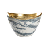 Grigio Large Bowl Gray, White/Cream 385844 Chelsea House