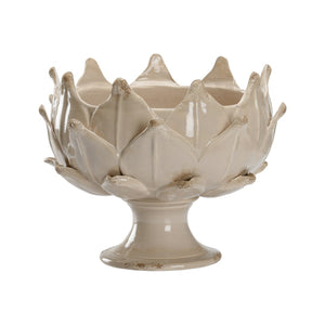 Chelsea House Leaf Sculptural Vase Coffee — Glazed Porcelain Artichoke Design, 12"H X 14.5"W, Textured Centerpiece 385847