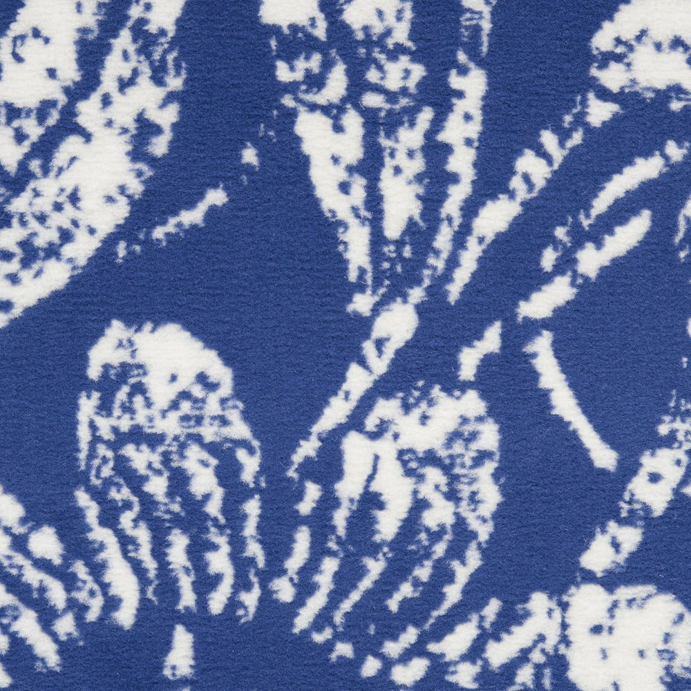 HomeRoots 6' Blue and Gray Area Rug – Stylish Indoor Outdoor Design, Durable, Low-Maintenance, Versatile Use 6' X 9' 385849