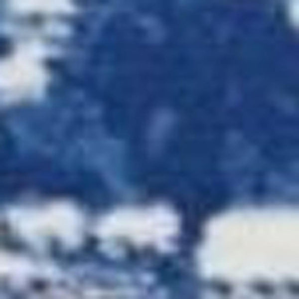 HomeRoots 6' Ivory and Blue Ombre Distressed Area Rug - Contemporary Design for Warmth and Style in Any Room 6' X 9' 385852