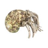 Hermit Crab Paperweight Silver, Green 385854 Chelsea House