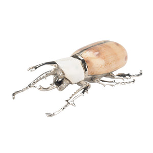 Beetle Paperweight Silver, Brown 385856 Chelsea House