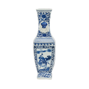 Chelsea House Meiling Blue-And-White Dragon Vase — 21" Porcelain-Style Meiling Vase, High-Gloss Ceramic Accent For Mantels 385860