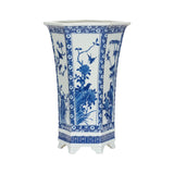 Meiling Song Bird Vase Blue, White/Cream 385861 Chelsea House