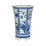 Meiling Song Bird Vase Blue, White/Cream 385861 Chelsea House