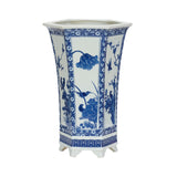 Meiling Song Bird Vase Blue, White/Cream 385861 Chelsea House