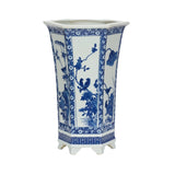 Meiling Song Bird Vase Blue, White/Cream 385861 Chelsea House