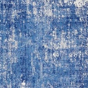 HomeRoots 6' Blue and Ivory Abstract Distressed Area Rug - Contemporary Design for Stylish Living Spaces 6' X 9' 385861