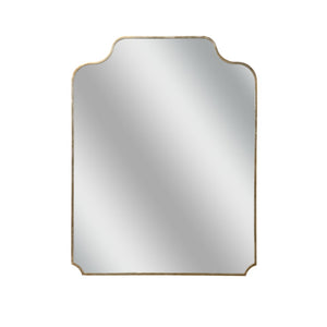 Chelsea House Sartilly Curved Champagne Mirror By Jamie Merida — 44" X 34.25" Antique Silver Leaf Frame, Elegant Focal Piece 385876