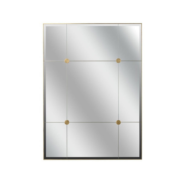 Chelsea House Loire Antique Gold Leaf Mirror 58" X 42" — Beveled Glass, Medallion Details, Statement Wall Accent 385877